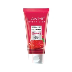 LAKMÉ Blush & Glow Strawberry Refreshing Gel Face Wash 100 g, With 100% Natural - Picture 1 of 5