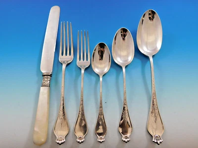 Corona by Dominick & Haff  Sterling Silver Flatware Set Service 36 pieces D Mono - Image 1 of 4
