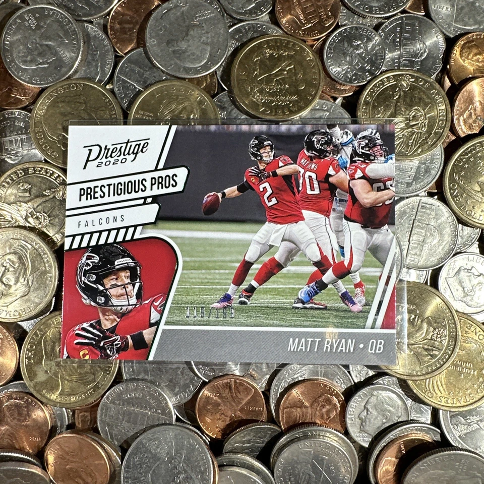 Matt Ryan 2020 Panini Prestige Prestigious Pros Green #'d /199 Atlanta Falcons - Image 1 of 4