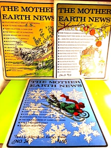 Lot of 3 Vintage Mother Earth News Vintage Magazine (1973) Issues No. 22, 23, 24 - Imagen 1 de 10