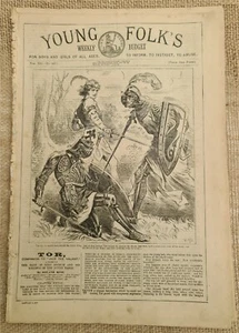 ANTIQUE COMIC YOUNG FOLK'S WEEKLY BUDGET JANUARY 5th 1878 - Bild 1 von 3
