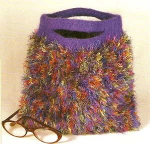 FUN Felted Purse/Tote/Bag/Crochet Pattern INSTRUCTIONS ONLY - Picture 1 of 1