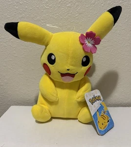 Pokemon Pikachu Rosa Blume Plüschtier Jazwares Sommer 2022 - Bild 1 von 5