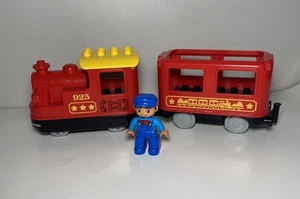 LEGO Duplo 10874 #925 Motorized Red Locomotive Train with Passenger Car & Figure - Picture 1 of 6