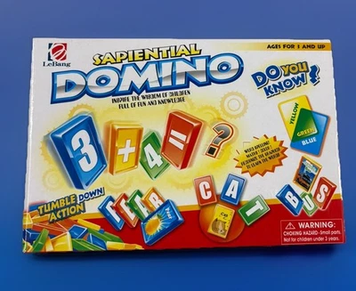 150pc Domino Set Saptiential Kids Children Dominoes Learning & Creative Fun - Image 1 of 4