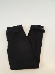 Uniqlo Jeans Uomo 29x32 (29x30)* Pantalone Nero Slim Fit Selvedge Denim Elasticizzato - Foto 1 di 13