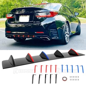 Fins Rear Diffuser Bumper Spoiler Lip Splitter For Lexus RC F RC200t RC300 RC350 - Bild 1 von 14