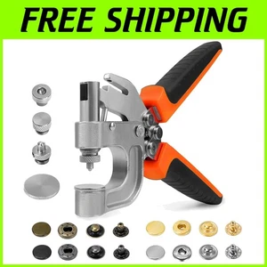 Heavy Duty Snap Fastener Tool Kit - 40 Sets 4 Colors - Picture 1 of 9