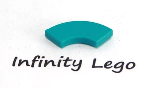 12 LEGO Turquoise Tile 2 x 2 Curved Corner with Cut-outs (27925 67124) - Picture 1 of 1