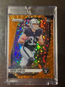 Brock Bowers Orange Disco Prizm ROOKIE CARD 2024 Panini Prizm Raiders #315 - Bild 1 von 2