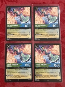 4x Lorcana Reign of Jafar - Go Go Tomago - Cutting Edge - 107/204 Super Rare x4 - Picture 1 of 7
