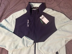 RALPH LAUREN RLX GOLF L. GREEN & NAVY PULLOVER JACKET SIZE M MEN NWT $198.00 - Picture 1 of 5
