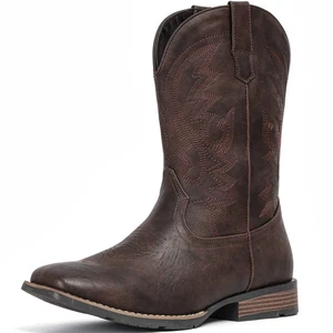 Cowboystiefel für Herren Westernstiefel robust modisch Retro klassisch bestickt... - Bild 1 von 5