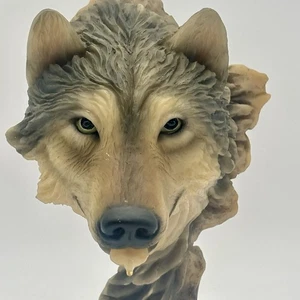 VINTAGE Mill Creek Studios Wolf Herrero signierte Skulptur 4103 "Before The Chase" - Bild 1 von 9