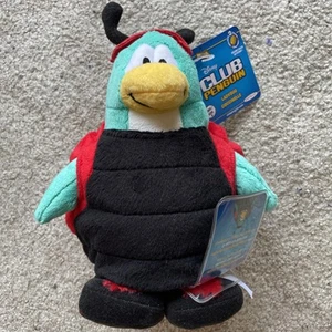 Jakks Club Penguin Ladybug Costume Plush With Tags And Coin Code Series 9 - Picture 1 of 3