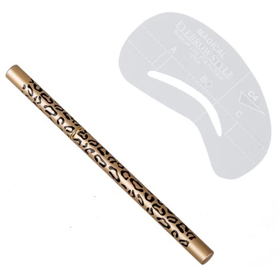 4 Eyebrow Shaping Stencils Grooming Kit Makeup+1 Eye Brow Pencil Handy5210 - Image 1 of 4