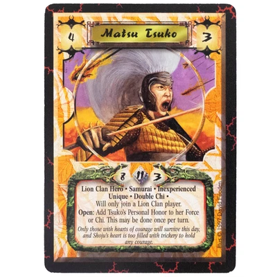 L5R CCG Matsu Tsuko (Inexperienced) — Lion Clan Personality Scorpion Clan Coup - Image 1 of 2