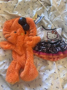Build-A-Bear Orange Hello Kitty With Skirt Set, NWT - Picture 1 of 6