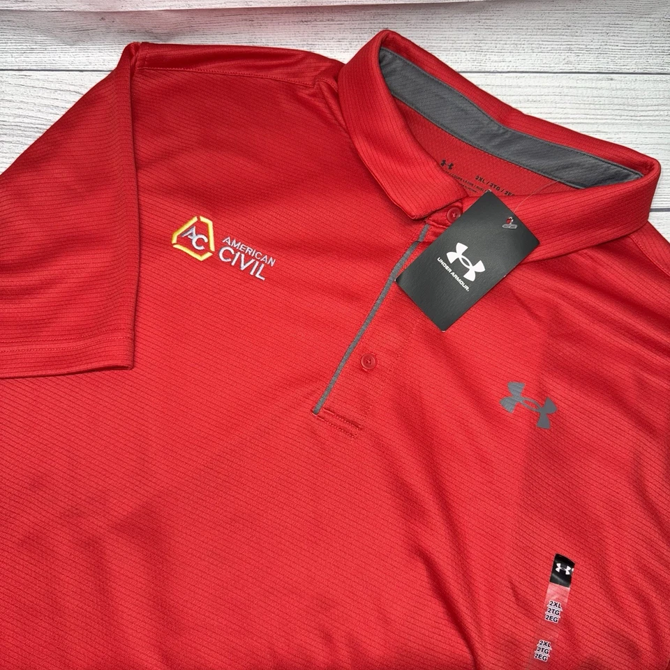 Under Armour 12901406002x Tech Polo Red 2xl