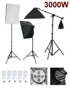 Kit d'éclairage boîte à lumière photo studio vidéo 3000 W - Photo 1/1