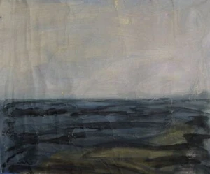 Vintage impressionist oil painting canvas seascape - Picture 1 of 9