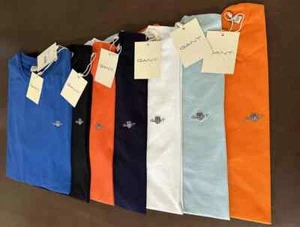 Gant Men's T-Shirt Short Sleeve Crew Neck New Logo Cotton Jersey Free Post - Picture 1 of 14