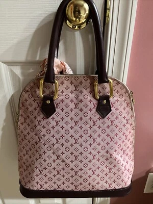 Bolso de Mano Louis Vuitton Alma Haut Rosa Rojo Cereza Lona Foto 1 de 4