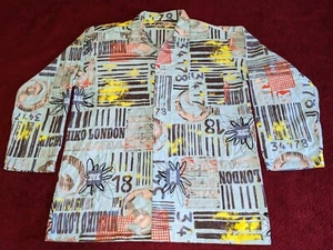 Designer Michiko Koshino London L Shirt All Over Print Long Sleeve AOP - Picture 1 of 6