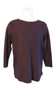 J. Jill L Plum Purple Lightweight Sweater Tunic SOFT - Picture 1 of 3