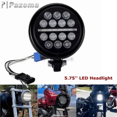 Kit de extensión de faro LED con cubo para Harley Dyna 2006-17 Foto 1 de 4