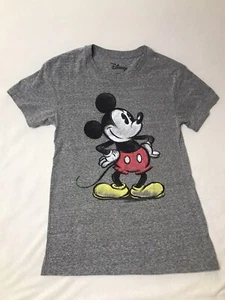 Disney Mickey Mouse M Gray Grey T Shirt - Picture 1 of 4