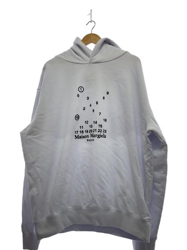 Felpa con cappuccio Maison Margiela M cotone bianco S50GU0202 usata
