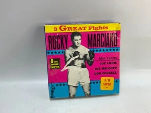 Vintage 8MM Movie Rocky Marciano Boxing Joe Louis Walcott Don Cockell Fights - Imagen 1 de 8