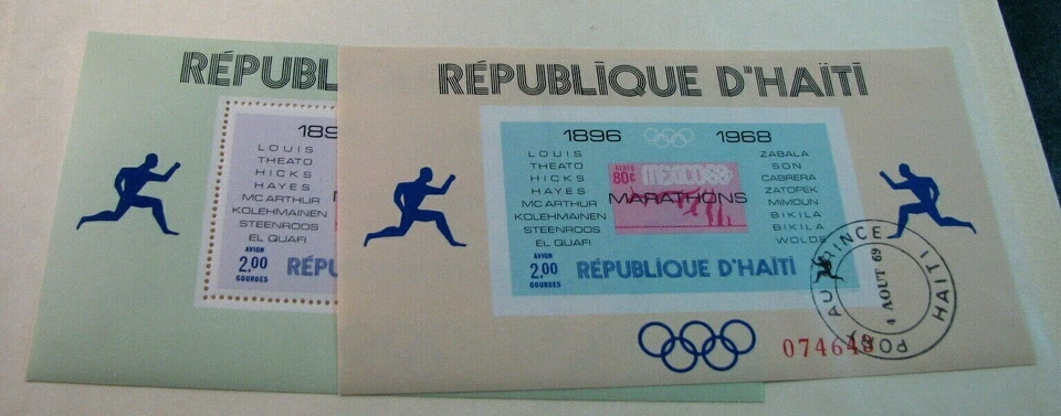 纪念单外国海地斯科特#见笔记2克奥运会马拉松1969年H119  — 第 1/1 张图片