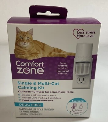 Lot Of 2 - Comfort Zone Single & Multi-Cat Calming Kit Plug-In DEFUSER & REFILL - Image 1 of 3