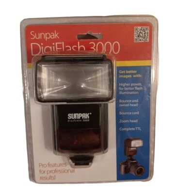 Sunpak DigiFlash DF3000 High Power Flash for Canon DSLR Cameras TTL Compatible  - Image 1 of 4