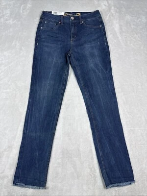 NWT (MSRP $69) Seven 7 Weekend Slim Fit Jean sz 4 High Rise Dark Wash Straight - Image 1 of 4