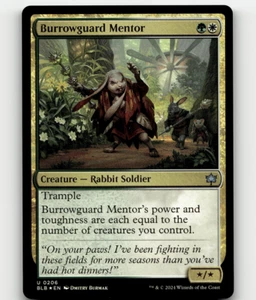 FOIL - MTG Burrowguard Mentor #206 - Bloomburrow - Picture 1 of 1