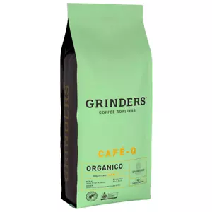 GRINDERS ROASTED COFFEE BEANS 'Cafe-Q' Organic ORGANICO 1KG NEW LOCAL STOCK - Picture 1 of 2