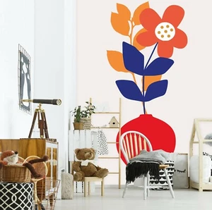 Mural Papel Pintado 3D Colorido Flor N528 Autoadhesivo Boris Draschoff Fay - Imagen 1 de 11