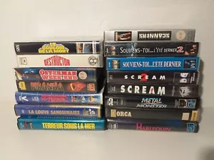 Lot de 15 VHS Films d'Horreur/Suspense Scream Scanners... - Foto 1 di 3
