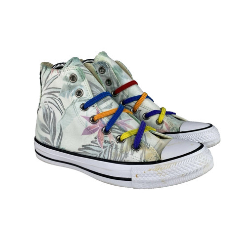 Scarpe Converse Chuck Taylor All Star Hi Top Stampa Floreale Donna Taglia 6
