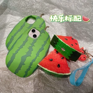 Cute Fruit 3D Watermelon Mango Case For iPhone 15 14 For AirPods 3 2 Pro 2 Cover - Picture 1 of 24