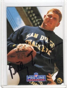 1991 Pro Line Portraits #165 Billy Joe Tolliver Autografo Carta da Collezione SPEDIZIONE GRATUITA - Foto 1 di 2
