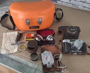 Petri Carperu MX 35mm Camera w/Accessories & Case-J - Picture 1 of 8