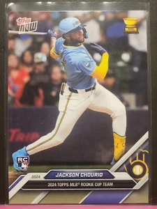 Topps Now 2024 Rookie Cup Team Jackson Chourio Milwaukee Brewers Rookie Card - Bild 1 von 1