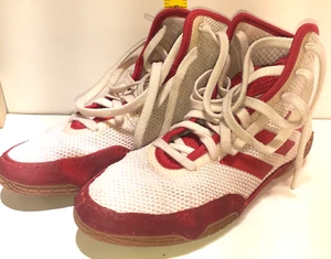 Adidas Tech Fall 2.0 FV2469 Wrestling Shoes White Red Mens Size 3.5 - Picture 1 of 9