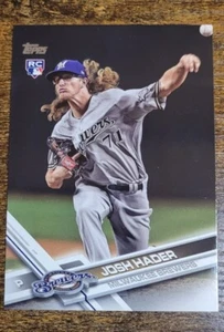 2017 Topps Update Series #US209 Josh Hader RC Milwaukee Brewers Rookie All Star - Picture 1 of 2