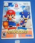 Mario & Sonic At The Olympic Games Wii Sega With Manual Tested & Works
