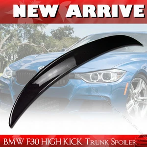 Fit For BMW F30 F80 Trunk Spoiler HIGH KICK Rear Wing Carbon Fiber P Type - Picture 1 of 1